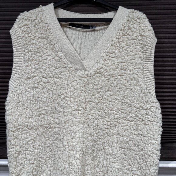 Vero Moda Women's Ivory Cream V-Neck Sweater Vest SZ: L - Picture 3 of 12